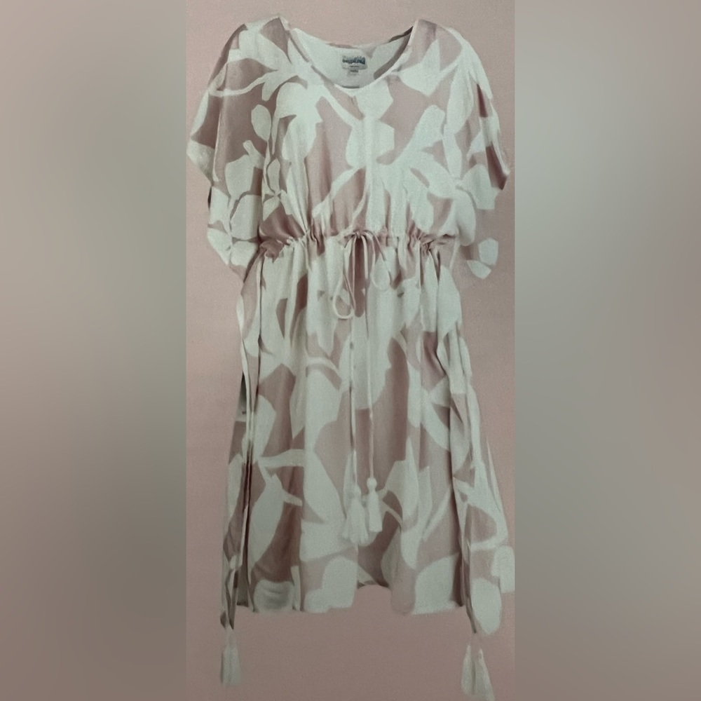 Poolside Paradiso “The Islander” Swim Coverup Tropical Design Dress Size M/L NWT